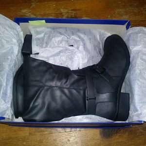 Apt 9 extra wide calf black boots